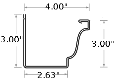 4" K-Style cross-section diagram