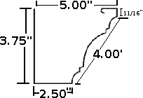 5" Triple Cove cross-section diagram